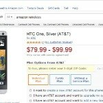 Deal : HTC One available for $ 99 through Amazon only for 1 day
