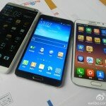 HTC One Max Pictured Next to Note 3 and Galaxy S4