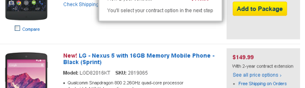 16GB Nexus 5 available at Best Buy now!