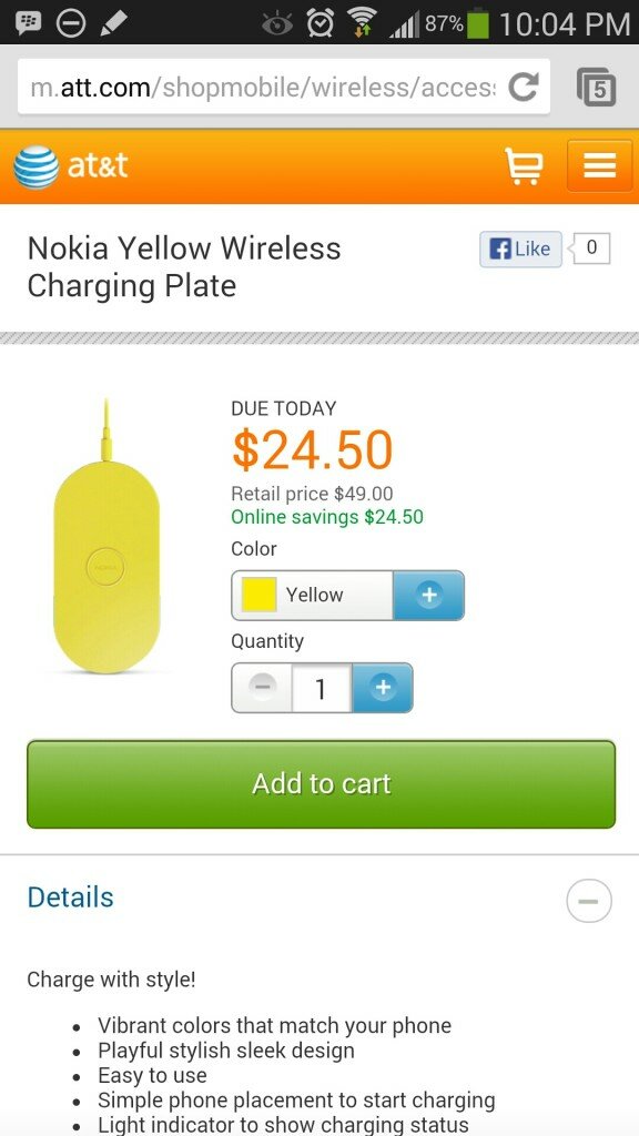 Fancy Yellow Charging Plate