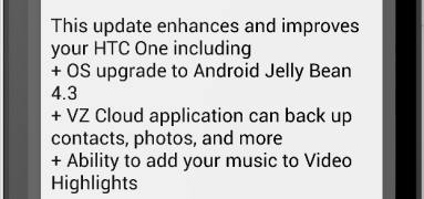 Verizon HTC One Android 4.3 Jelly Bean OTA Released - Get it Here!