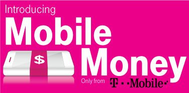 Introducing Mobile Money by T-Mobile Logo (Magenta)