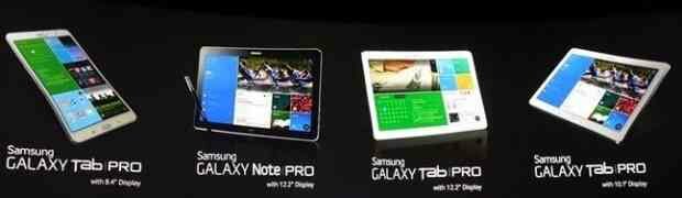Samsung Galaxy Pro Series Tablets Unveiled at CES 2014