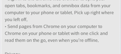 Android Chrome Update Going Out Now